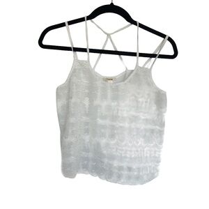 White lace cami‎ cropped top